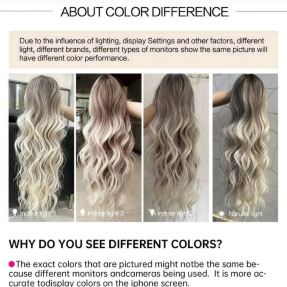 Elegant Ombre Blonde Wig